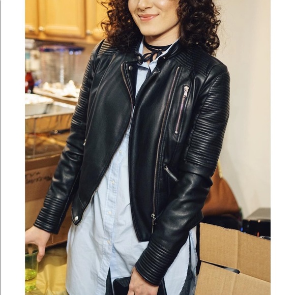 ZARA Leather Moto Jacket - Picture 7 of 8